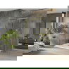 Mexen Omega schuifbare douchecabine 130 x 100 cm, transparant, goud + Flat douchebak - 825-130-100-50-00-4010