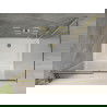 Mexen Omega schuifbare douchecabine 130 x 100 cm, transparant, goud + Flat douchebak - 825-130-100-50-00-4010