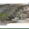 Mexen Omega schuifbare douchecabine 140 x 70 cm, transparant, goud + Flat douchebak - 825-140-070-50-00-4010