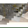 Mexen Omega schuifbare douchecabine 140 x 70 cm, transparant, goud + Flat douchebak - 825-140-070-50-00-4010