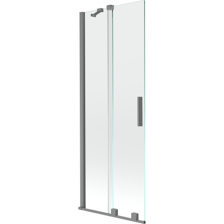 Mexen Velar parawan nawannowy 2-skrzydłowy rozsuwany 70 x 150 cm, transparent, gun metal - 896-070-000-01-95