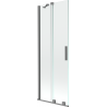 Mexen Velar douchezit tweevleugelig schuifbaar 75 x 150 cm, transparant, gun metal - 896-075-000-01-95