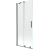 Mexen Velar Klizni dvoslojni paravan za kadu 80 x 150 cm, proziran, tamni metal - 896-080-000-01-95