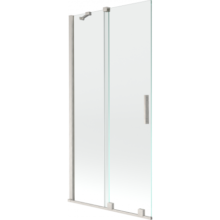 Mexen Velar 2-panel sliding bath screen 95 x 150 cm, transparent, brushed nickel - 896-095-000-01-97