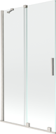 Mexen Velar 2-panel sliding shower screen 100 x 150 cm, transparent, brushed nickel - 896-100-000-01-97
