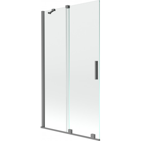 Mexen Velar 2-panel sliding shower screen 100 x 150 cm, transparent, gun metal - 896-100-000-01-95
