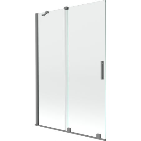 Mexen Velar kahe tiivaga jaotatav dušiekraan 120 x 150 cm, läbipaistev, püssmetall - 896-120-000-01-95