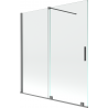 Mexen Velar parawan nawannowy 2-skrzydłowy rozsuwany 150 x 150 cm, transparent, gun metal - 896-150-000-01-95