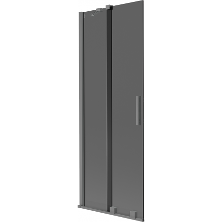 Mexen Velar parawan nawannowy 2-skrzydłowy rozsuwany 70 x 150 cm, grafit, gun metal - 896-070-000-41-95