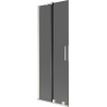 Mexen Velar 2-panel sliding shower screen 70 x 150 cm, graphite, brushed nickel - 896-070-000-41-97
