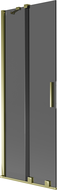 Mexen Velar 2-wing sliding shower screen 75 x 150 cm, graphite, gold - 896-075-000-41-50