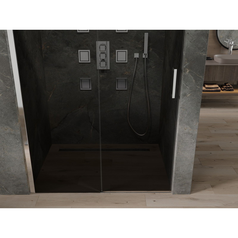 Mexen Omega portes de douche coulissantes 120 cm, graphite, chrome - 825-120-000-01-40