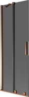 Mexen Velar 2-osaline vanniparavitser, libisev 75 x 150 cm, grafiit, roosa kuld - 896-075-000-41-60