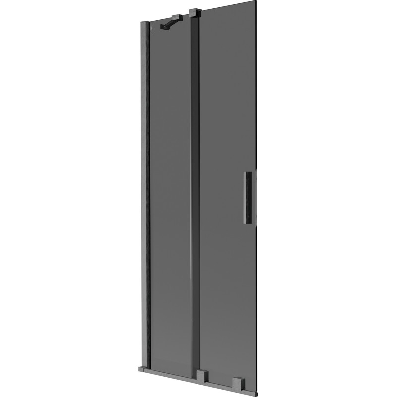 Mexen Velar divu sekciju bīdāmā vannas aizslietne 75 x 150 cm, grafīts, gun gray  matēts - 896-075-000-41-66