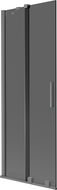 Mexen Velar 2-Panel Sliding Bath Screen 75 x 150 cm, Graphite, Gun Metal - 896-075-000-41-95