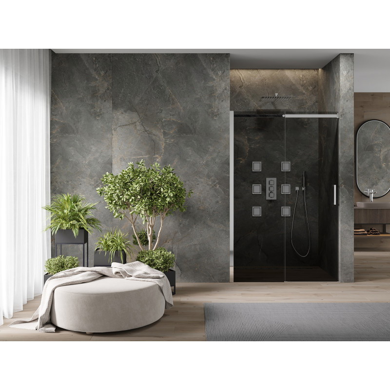 Mexen Omega portes de douche coulissantes 120 cm, graphite, chrome - 825-120-000-01-40