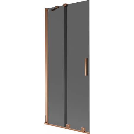 Mexen Velar vannisein 2-tiivaline lükanduks 80 x 150 cm, grafiit, roosa kuld - 896-080-000-41-60