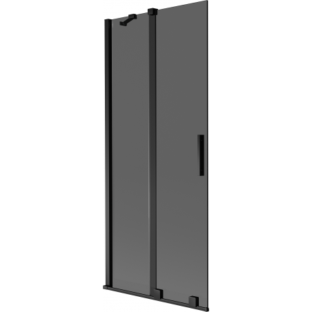 Mexen Velar 2-panel sliding bath screen 80 x 150 cm, graphite, black - 896-080-000-41-70