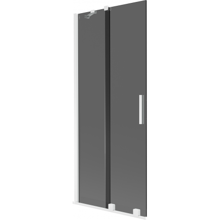 Mexen Velar vannipaneel, 2-osaline, 85 x 150 cm, grafiit, valge - 896-085-000-41-20
