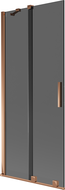 Mexen Velar 2-osaline lükandvannisein 85 x 150 cm, grafiit, roosa kuld - 896-085-000-41-60