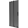 Mexen Velar badwand tweedelige schuifdeuren 85 x 150 cm, grafiet, zwart - 896-085-000-41-70