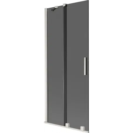 Mexen Velar 2-panel sliding shower screen 85 x 150 cm, graphite, brushed nickel - 896-085-000-41-97