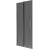 Mexen Velar 2-panel sliding bath screen 85 x 150 cm, graphite, gun metal - 896-085-000-41-95