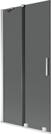 Mexen Velar vannitoaparavan, 2-osaline, lükand, 90 x 150 cm, grafiit, kroom - 896-090-000-41-01