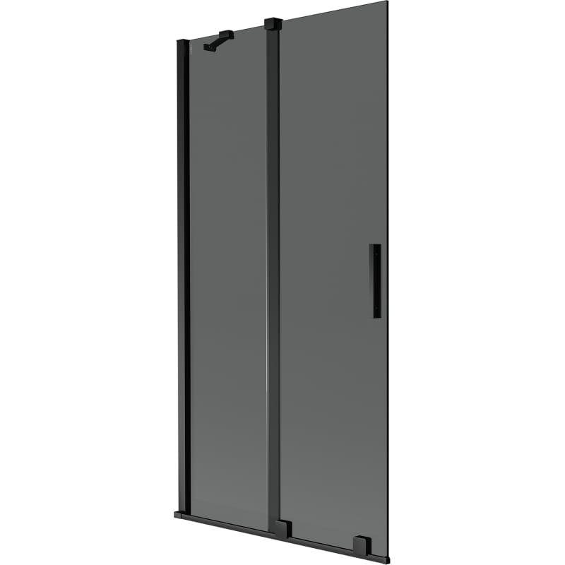 Mexen Velar 2-osaline vannisirm, libisev 90 x 150 cm, grafiit, must - 896-090-000-41-70