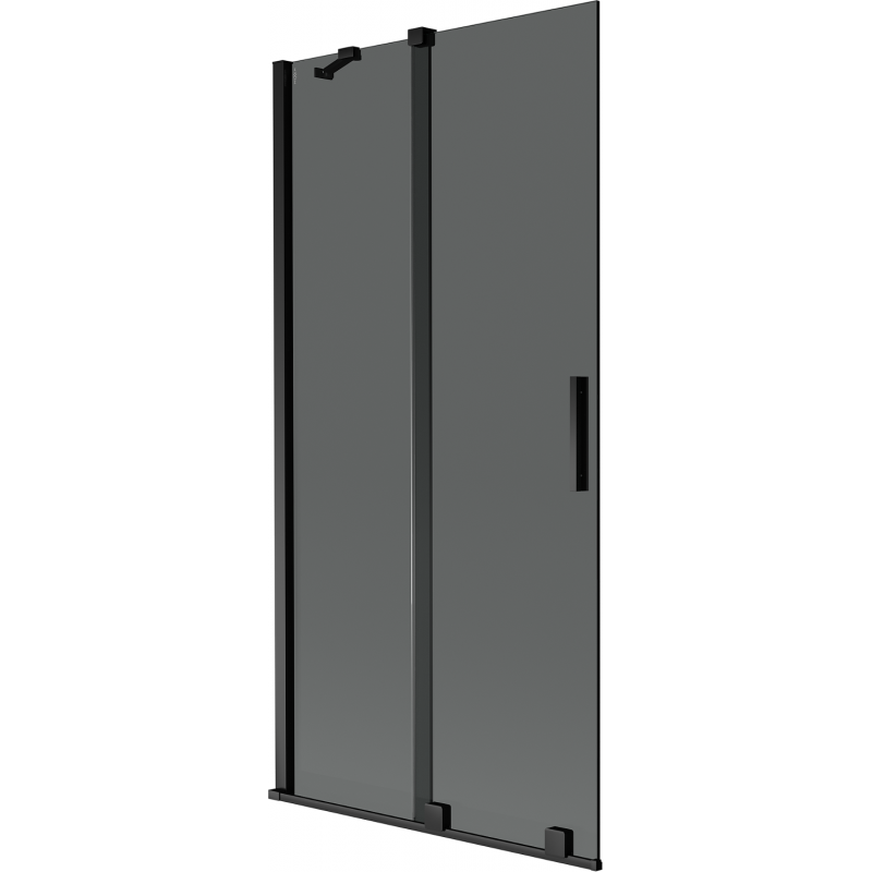 Mexen Velar 2-panel sliding shower screen 90 x 150 cm, graphite, black - 896-090-000-41-70