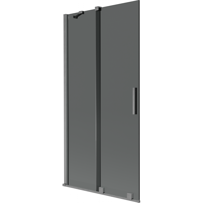 Mexen Velar divkāršs dušas ekrāns 95 x 150 cm, grafīts, birstīta ieroču pelēka - 896-095-000-41-66