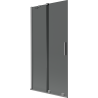 Mexen Velar parawan nawannowy 2-skrzydłowy rozsuwany 95 x 150 cm, grafit, gun metal - 896-095-000-41-95