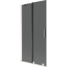 Mexen Velar 2-flügelige verschiebbare Badewannenabtrennung 95 x 150 cm, graphit, gebürsteter Nickel - 896-095-000-41-97
