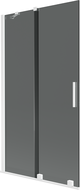 Mexen Velar 2-panel sliding bath screen 100 x 150 cm, graphite, white - 896-100-000-41-20