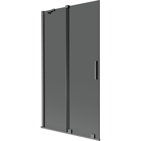 Mexen Velar badwand 2-delige schuifdeur 100 x 150 cm, grafiet, geborsteld geweergrijs - 896-100-000-41-66