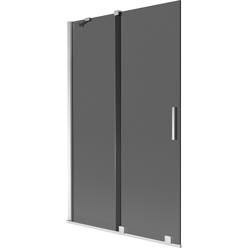 Mexen Velar vannitoa dušisein 2-osaline lükanduks 110 x 150 cm, grafiit, kroom - 896-110-000-41-01
