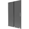 Mexen Velar 2-wing Sliding Bath Screen 110 x 150 cm, Graphite, Chrome - 896-110-000-41-01