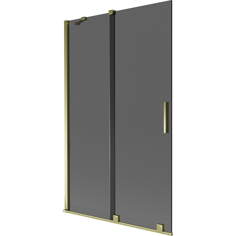 Mexen Velar kahesuunaline vannitoa sein 110 x 150 cm, grafiit, kuldne - 896-110-000-41-50