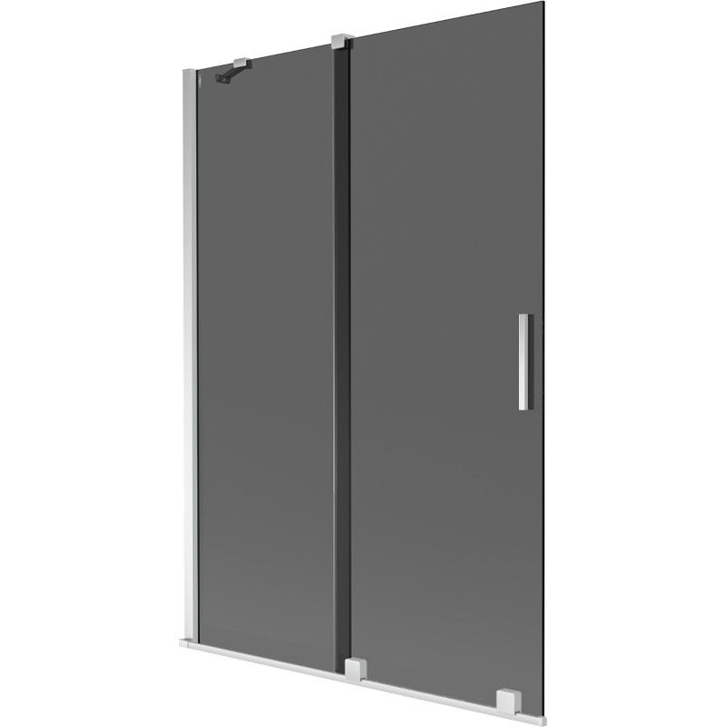 Mexen Velar vannitoasein 2-osaline lükanduks 120 x 150 cm, grafiit, kroom - 896-120-000-41-01
