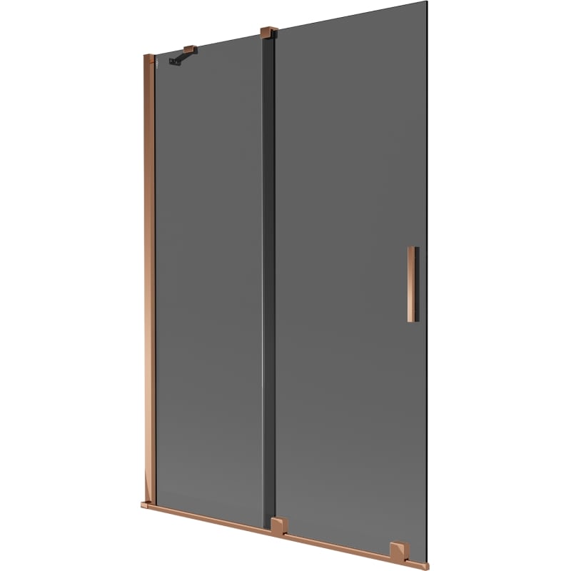 Mexen Velar vannitoa vahesein 2-osaline lükanduks 120 x 150 cm, grafiit, roosakuld - 896-120-000-41-60