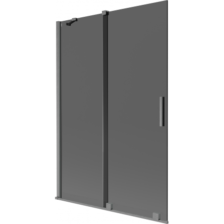 Mexen Velar divas viru bīdāmas vannas starpsienas 120 x 150 cm, grafīts, matēta šautenes pelēka krāsa - 896-120-000-41-66