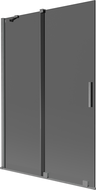 Mexen Velar drsni zaslon za tuš z dvema krili 120 x 150 cm, grafit, ščetkan gun grey - 896-120-000-41-66