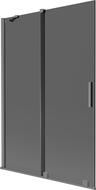 Mexen Velar Badewannenabtrennung 2-flügelig verschiebbar 120 x 150 cm, Graphit, Gun Metal - 896-120-000-41-95