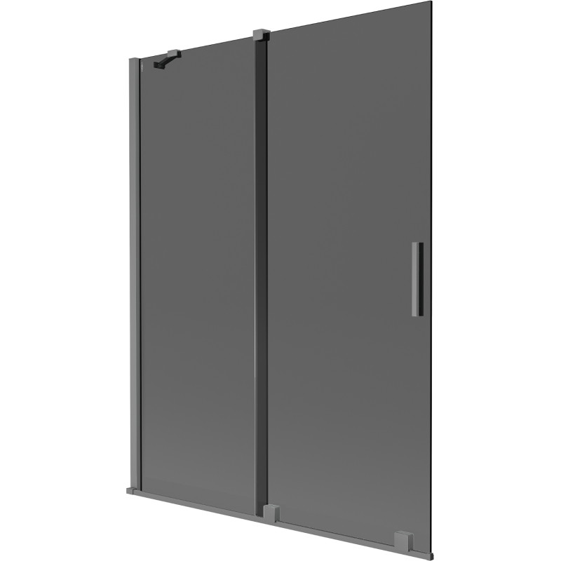 Mexen Velar kahe tiivaga vannisein, lükanduks, 130 x 150 cm, grafiit, gun metal - 896-130-000-41-95
