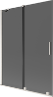 Mexen Velar 2-panel sliding shower screen 130 x 150 cm, graphite, brushed nickel - 896-130-000-41-97