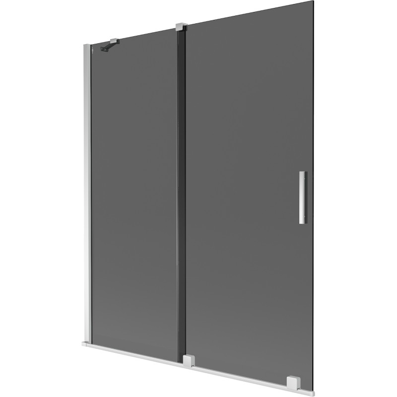 Mexen Velar vannitoa kahepoolne lükanduva sein 140 x 150 cm, grafiit, kroom - 896-140-000-41-01