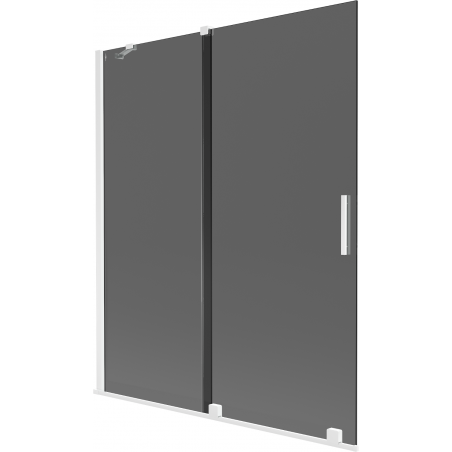 Mexen Velar vannitoa kaheosalised lükanduksed 140 x 150 cm, grafiit, valge - 896-140-000-41-20