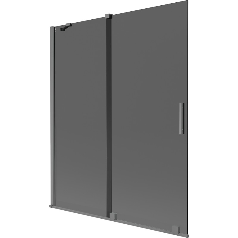 Mexen Velar vannitoa kaheeosaline lükanduks 140 x 150 cm, grafiit, gun metal - 896-140-000-41-95
