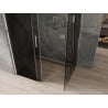Mexen Omega sliding shower enclosure 120 x 90 cm, graphite, chrome - 825-120-090-01-40