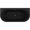 Mexen Sella bañera independiente adosada acanalada 150 x 75 cm, negro mate, rebosadero dorado - 52711507571-50